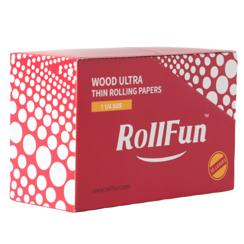 RollFun Ultra Thin Rolling Paper 1.25 1 1/4 Size 40 Leaves ( 24 Booklets )