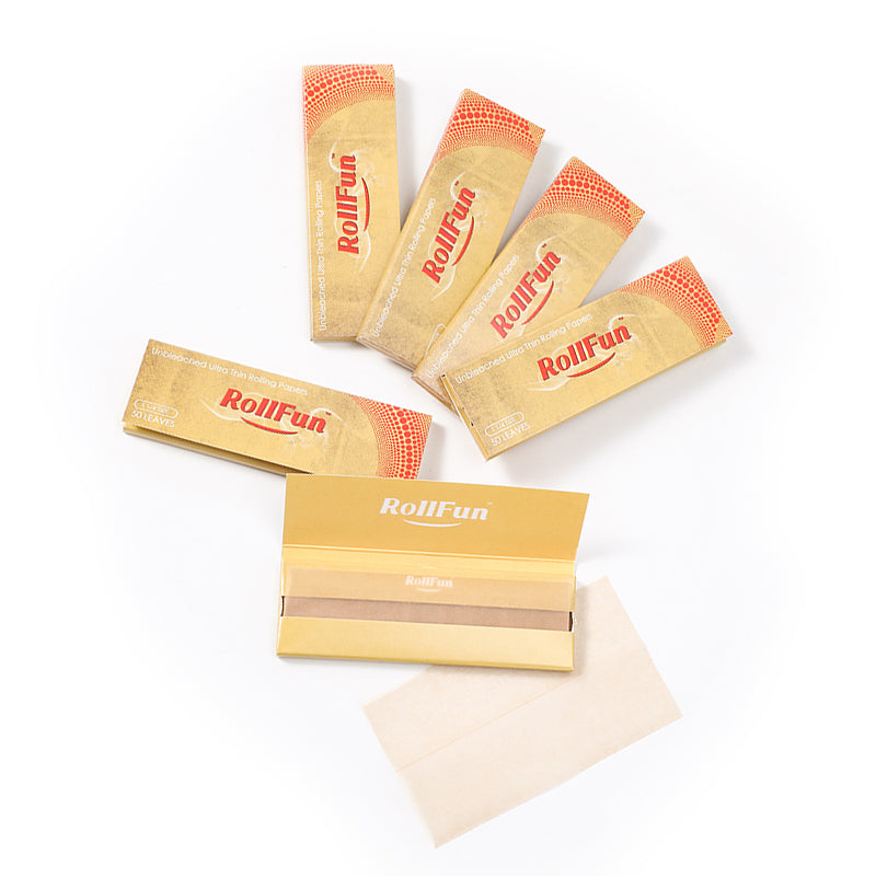 RollFun Natural Unbleached Rolling Paper 1.25 1 1/4 Size