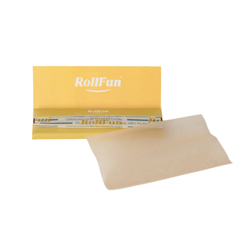 RollFun Papel de liar natural sin blanquear, tamaño 1,25 1 1/4 